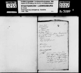 Gesuch der Eva Barbara Döbele, geb. 03.03.1787 in Neuenstein, Oberamt Öhringen, um bürgerliche Aufnahme in Eberstadt zwecks Eheschließung mit dem Weber Kaspar Fikel (64 Jahre) daselbst