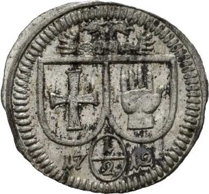 Einseitiger Halbkreuzer der Reichsstadt Schwäbisch Hall, 1712