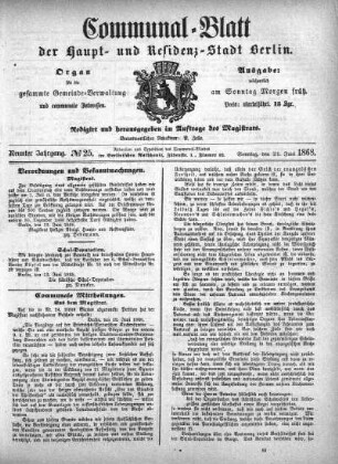1868,25: No. 25, 21. Juni 1868