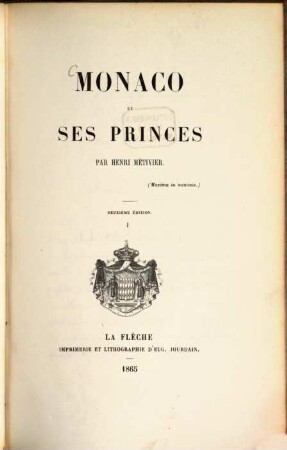 Monaco et ses Princes, 1
