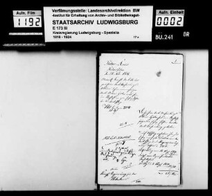 Amtsversammlungen, Oberamt Neckarsulm