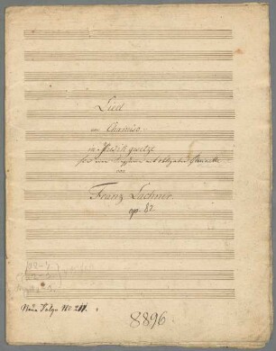 Seit ich ihn gesehen, Singstimme, Klarinette (Violoncello), Klavier, op. 82. - BSB Mus.Schott.Ha 9305-2