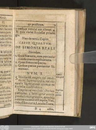 Caput Quartum. De Simonia Reali.
