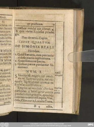 Caput Quartum. De Simonia Reali.