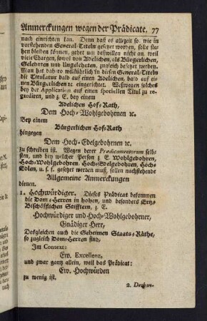77-83, Anmerckungen wegen der Praedicate