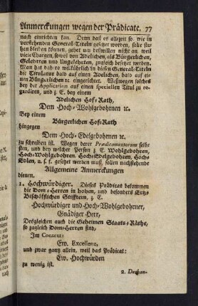 77-83, Anmerckungen wegen der Praedicate