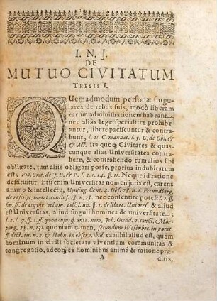 Theses Iuridicae De Mutuo Civitatum