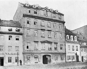 Dresden-Altstadt, Terrassenufer 13. Wohnhaus des Malers C. D. Friedrich