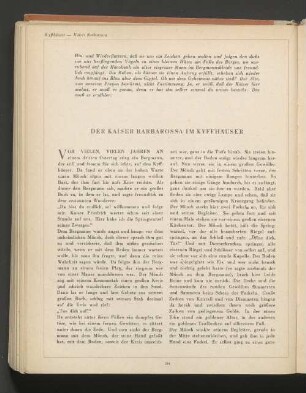 Der Kaiser Barbarossa im Kyffhäuser
