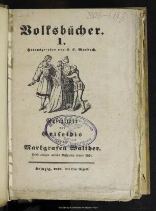 Geschichte von Griseldis und dem Markgrafen Walther : nebst einigen andern Beispielen treuer Liebe