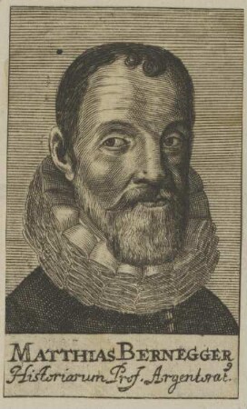 Bildnis des Matthias Berneggerus