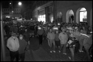 Montagsdemonstration, Innere Lauenstraße, Bautzen