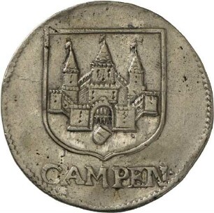 Taler, geprägt während der Belagerung von Kampen 1672