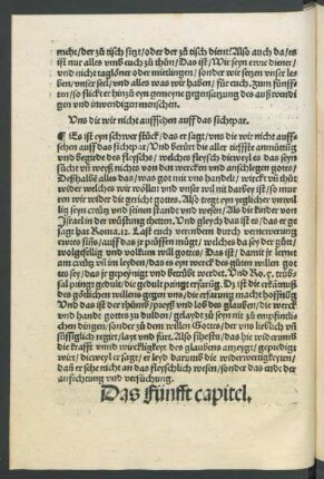 Ds Fünfft capitel.