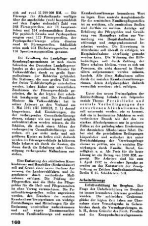 Unfallverhütung im Bergbau [Arbeitsfürsorge]