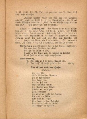 Erklärung eines Wunders, das in der Legende erzählt wird.