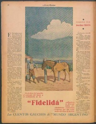 "Fidelidá" : Los cuentos gauchos de "Mundo Argentino"