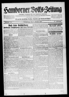 Hamborner Volks-Zeitung. 1911-1929