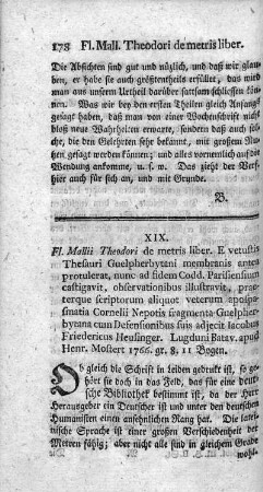 De metris. Ed.II.