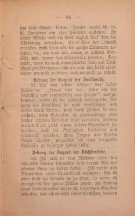 Uebung der Tugend der Sanftmuth.