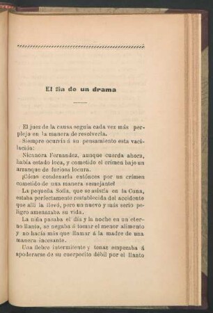El fin de un drama