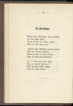 Die Kornblume