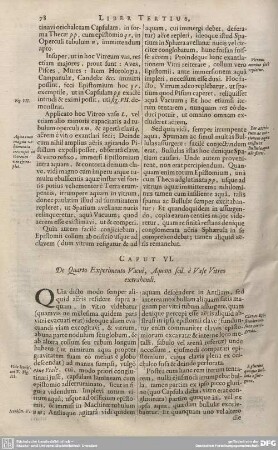 CAPUT VI. De Quarto Experimento Vacui, Aquam scil. è Vase Vitreo extrahendi.