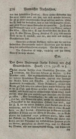 Staatsschriften.