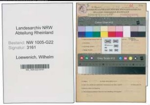 Entnazifizierung Wilhelm Loewenich , geb. 22.04.1902 (Baecker)