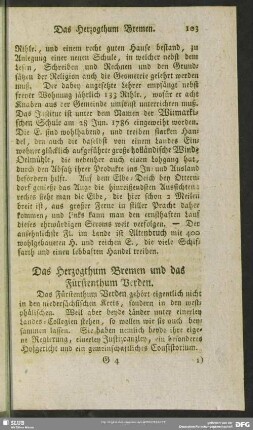 Das Herzogthum Bremen und das Fürstenthum Verden