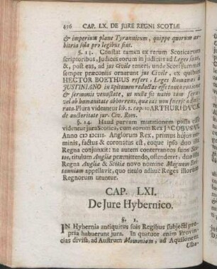 Cap. LXI. De Jure Hybernico.