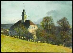 Langenhennersdorf : Langenhennersdorf, Blick zur Dorfkirche