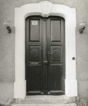 Dörnthal (Pfaffroda-Dörnthal), Hauptstraße 167 (Hof Nr. 74). Pfarramt (1746). Haustür