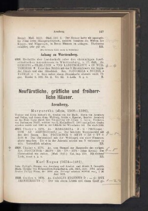 Neufürstliche, gräfliche und freiherrliche Häuser