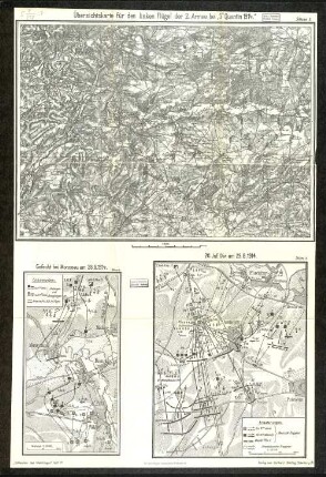 Skizze 4. Gefecht bei Monceau am 28.8.1914.