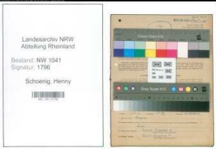 Entnazifizierung Henny Schoenig , geb. 27.12.1911 ()