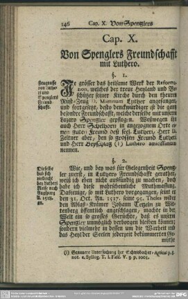 Cap. X. Von Sprenglers Freundschafft mit Luthero