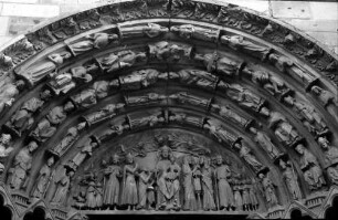 Trier: Romanisches Domportal, Ausschnitt