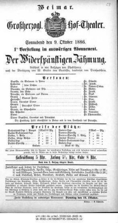 Der Widerspänstigen Zähmung