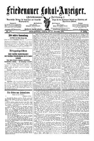 Nr. 279, 29.11.1914