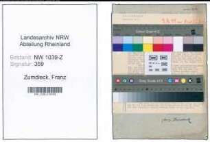 Entnazifizierung Franz Zumdieck , geb. 00.00.0000 (Bahnsekretaer)