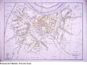 Grundriss der Haupt- und Residenz-Stadt Dresden nebst den Vorstädten (ca. 1:4 000), Stadtplan