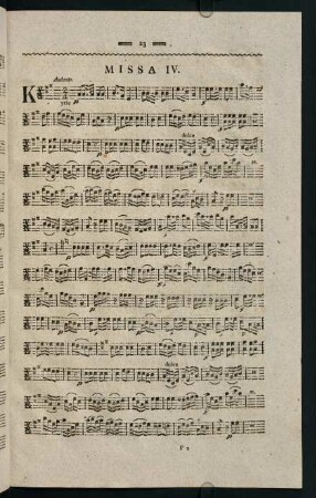 23-29, Missa IV.