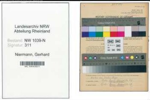 Entnazifizierung Gerhard Niermann , geb. 20.08.1908 (Kaufmann)