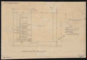Tonfilmatelier (Filmstadt), Berlin-Gatow: Rechteckiger Grundriss 1:2000