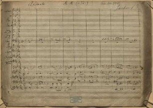 Symphonies, orch, op.56/2, Excerpts - BSB Mus.ms. 5747 : Andante
