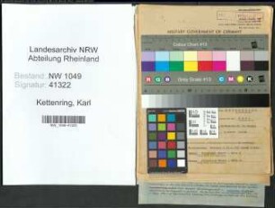 Entnazifizierung Karl Kettenring , geb. 20.04.1893 (Musiker)