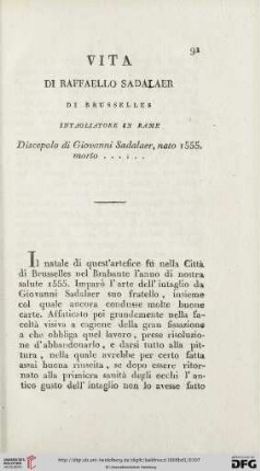 Vita di Raffaello Sadalaer
