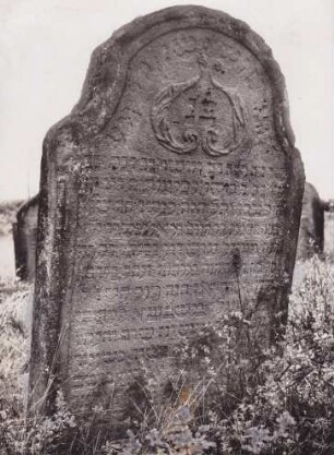 Judenfriedhof. Grabstein
