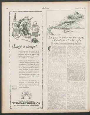 Lo que se veía en un viaje a Córdoba en 1784